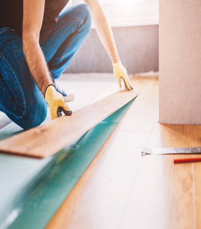 Hardwood floor installation by F&S Hardwood Floors in the Denver metro